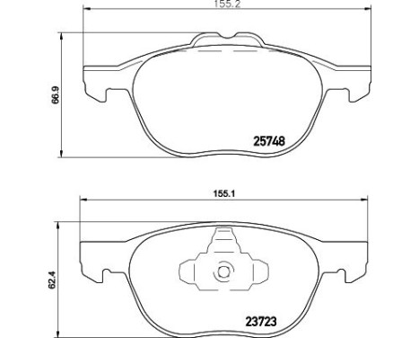 Brake Pad Set, disc brake 8DB 355 020-411 Hella, Image 7
