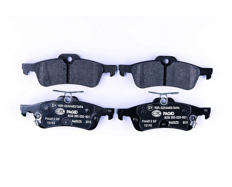 Brake Pad Set, disc brake 8DB 355 020-501 Hella