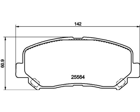 Brake Pad Set, disc brake 8DB 355 020-511 Hella, Image 7