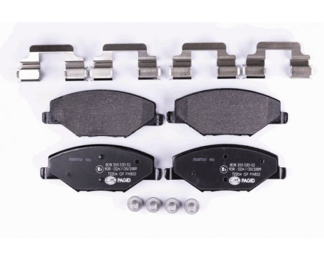 Brake Pad Set, disc brake 8DB 355 020-521 Hella