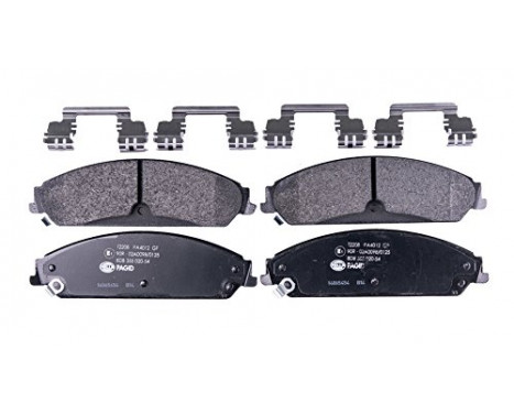 Brake Pad Set, disc brake 8DB 355 020-541 Hella Pagid GmbH