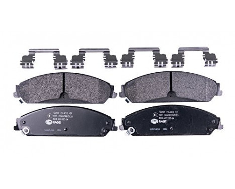 Brake Pad Set, disc brake 8DB 355 020-541 Hella