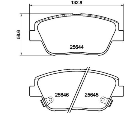 Brake Pad Set, disc brake 8DB 355 020-551 Hella, Image 7