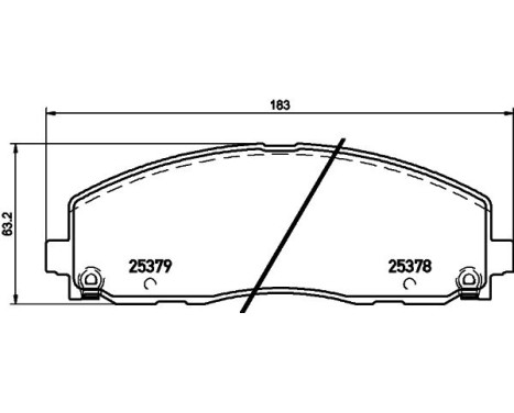 Brake Pad Set, disc brake 8DB 355 020-571 Hella, Image 7