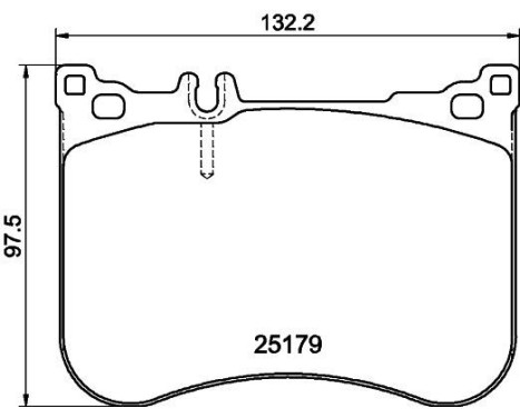 Brake Pad Set, disc brake 8DB 355 020-581 Hella, Image 4