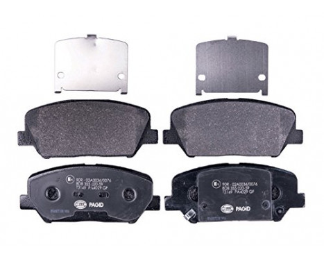 Brake Pad Set, disc brake 8DB 355 020-591 Hella