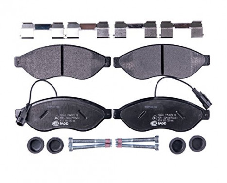 Brake Pad Set, disc brake 8DB 355 020-661 Hella