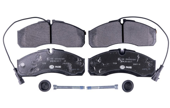 Brake Pad Set, disc brake 8DB 355 020-711 Hella