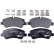 Brake Pad Set, disc brake 8DB 355 020-721 Hella