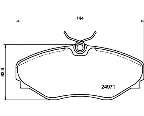 Brake Pad Set, disc brake 8DB 355 020-731 Hella, Image 7