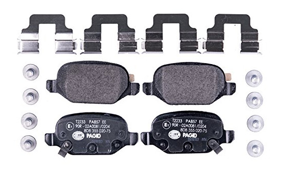 Brake Pad Set, disc brake 8DB 355 020-751 Hella