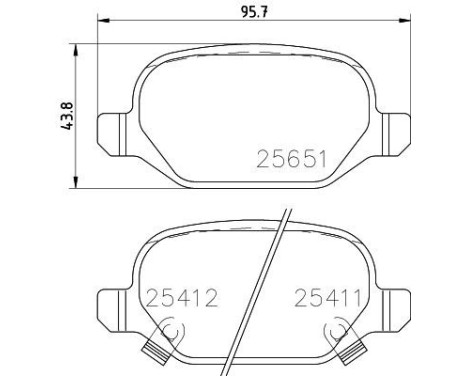 Brake Pad Set, disc brake 8DB 355 020-751 Hella, Image 7