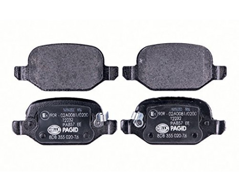 Brake Pad Set, disc brake 8DB 355 020-761 Hella