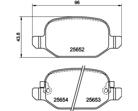 Brake Pad Set, disc brake 8DB 355 020-761 Hella, Image 7
