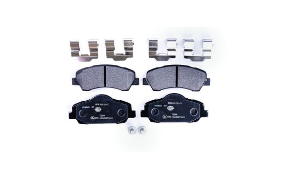 Brake Pad Set, disc brake 8DB 355 020-771 Hella