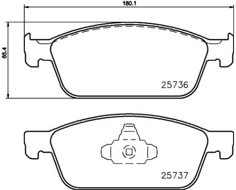 Brake Pad Set, disc brake 8DB 355 020-831 Hella, Image 7