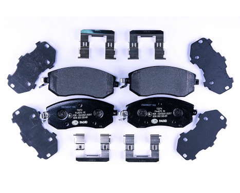 Brake Pad Set, disc brake 8DB 355 020-891 Hella