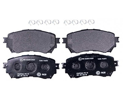 Brake Pad Set, disc brake 8DB 355 020-901 Hella