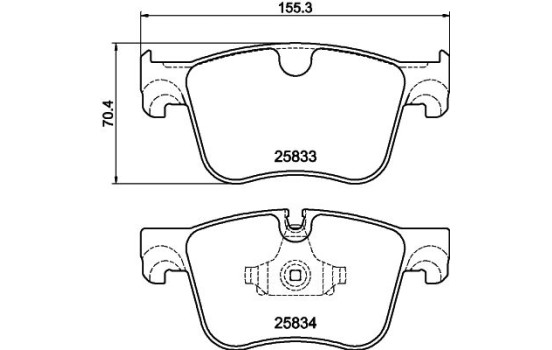 Brake Pad Set, disc brake 8DB 355 020-981 Hella, Image 7