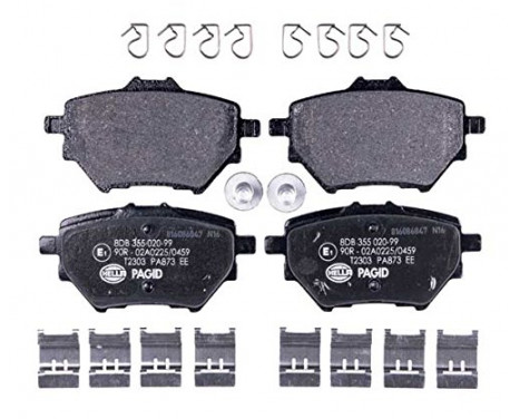 Brake Pad Set, disc brake 8DB 355 020-991 Hella