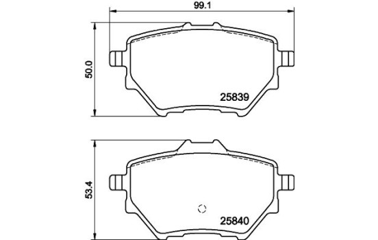 Brake Pad Set, disc brake 8DB 355 020-991 Hella, Image 7