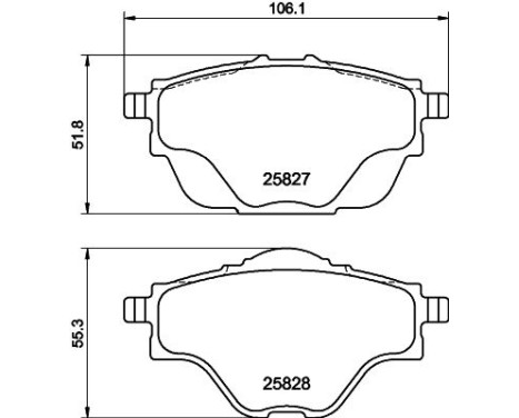 Brake Pad Set, disc brake 8DB 355 021-001 Hella, Image 7