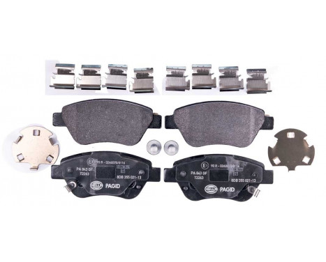 Brake Pad Set, disc brake 8DB 355 021-131 Hella