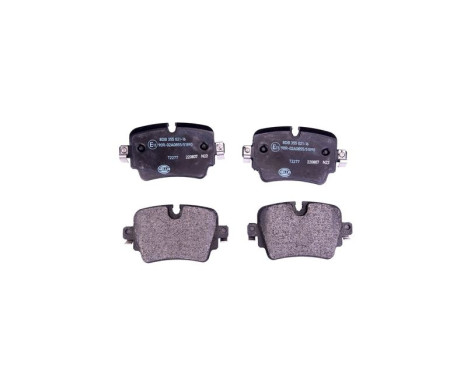 Brake pad set, disc brake 8DB 355 021-161 Hella