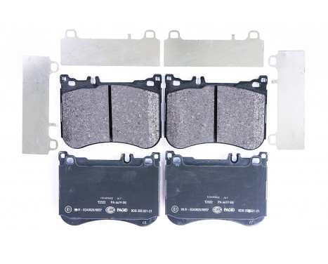 Brake Pad Set, disc brake 8DB 355 021-211 Hella