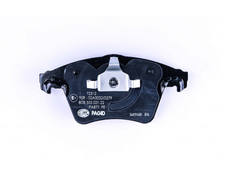 Brake Pad Set, disc brake 8DB 355 021-221 Hella Pagid GmbH, Image 3