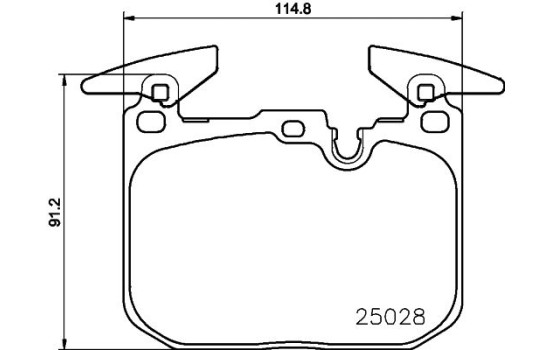 Brake Pad Set, disc brake 8DB 355 021-271 Hella, Image 7