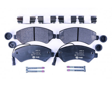 Brake Pad Set, disc brake 8DB 355 021-281 Hella