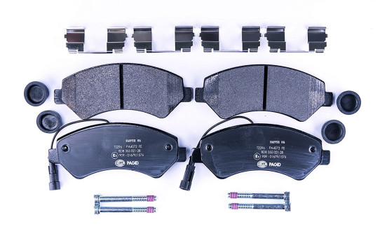 Brake Pad Set, disc brake 8DB 355 021-281 Hella