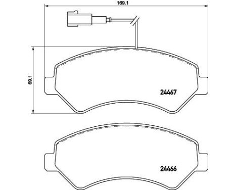 Brake Pad Set, disc brake 8DB 355 021-281 Hella, Image 7