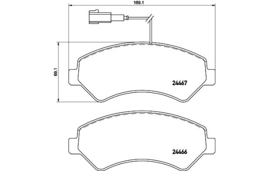 Brake Pad Set, disc brake 8DB 355 021-281 Hella, Image 7