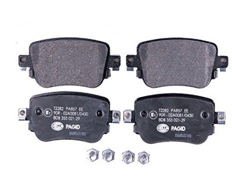 Brake Pad Set, disc brake 8DB 355 021-291 Hella