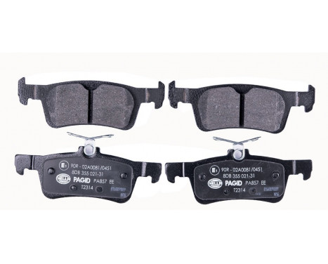 Brake Pad Set, disc brake 8DB 355 021-311 Hella