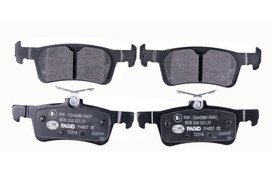 Brake Pad Set, disc brake 8DB 355 021-311 Hella