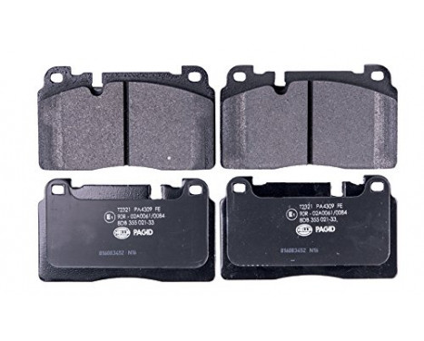 Brake Pad Set, disc brake 8DB 355 021-331 Hella