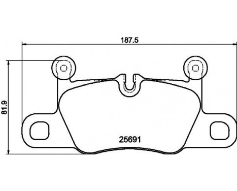 Brake Pad Set, disc brake 8DB 355 021-351 Hella Pagid GmbH, Image 4