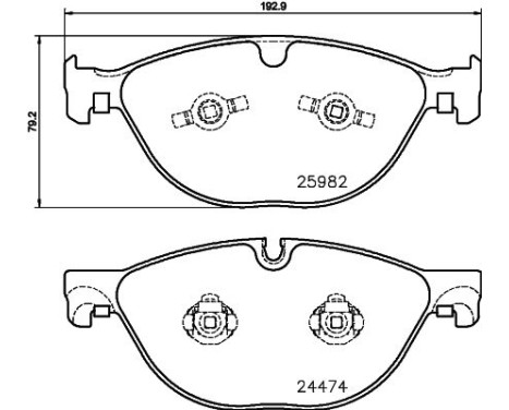 Brake Pad Set, disc brake 8DB 355 021-381 Hella, Image 7