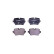 Brake pad set, disc brake 8DB 355 021-391 Hella