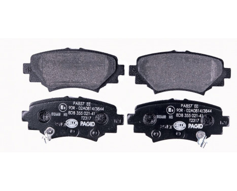 Brake Pad Set, disc brake 8DB 355 021-411 Hella