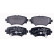 Brake Pad Set, disc brake 8DB 355 021-411 Hella