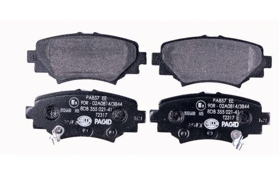 Brake Pad Set, disc brake 8DB 355 021-411 Hella