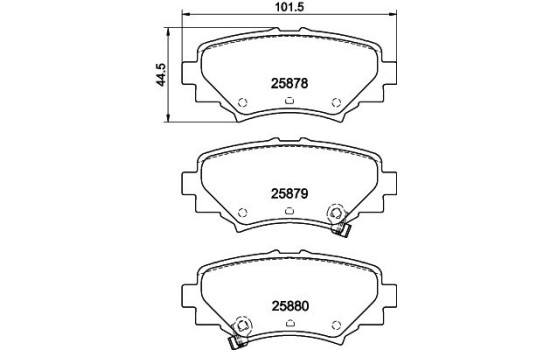 Brake Pad Set, disc brake 8DB 355 021-411 Hella, Image 7