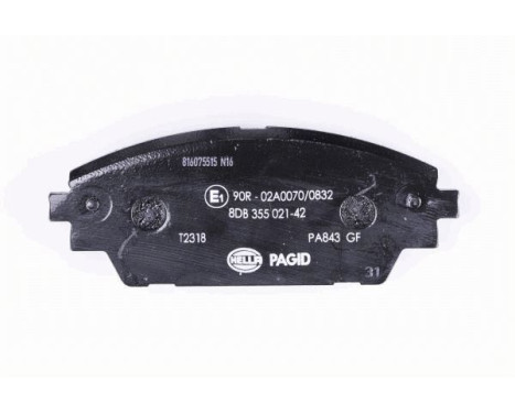 Brake pad set, disc brake 8DB 355 021-421 Hella Pagid GmbH, Image 3