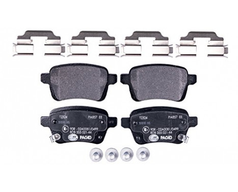 Brake Pad Set, disc brake 8DB 355 021-441 Hella