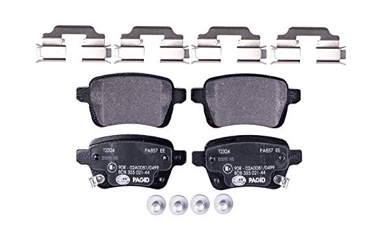 Brake Pad Set, disc brake 8DB 355 021-441 Hella