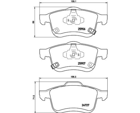 Brake Pad Set, disc brake 8DB 355 021-451 Hella, Image 4